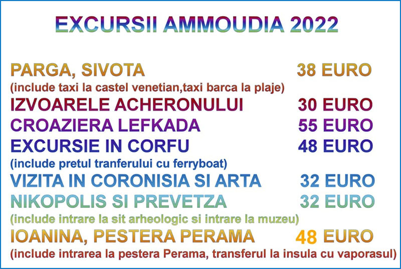 Excursii in Ammoudia 2022